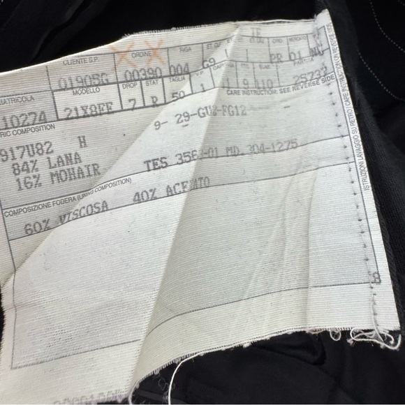 Gucci pants pin stripe black white logo buttons business professional stylish - Picture 3 of 16